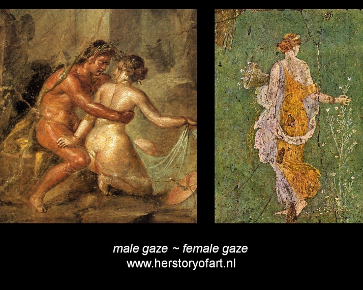 male gaze versus female gaze in ancient Pompeii